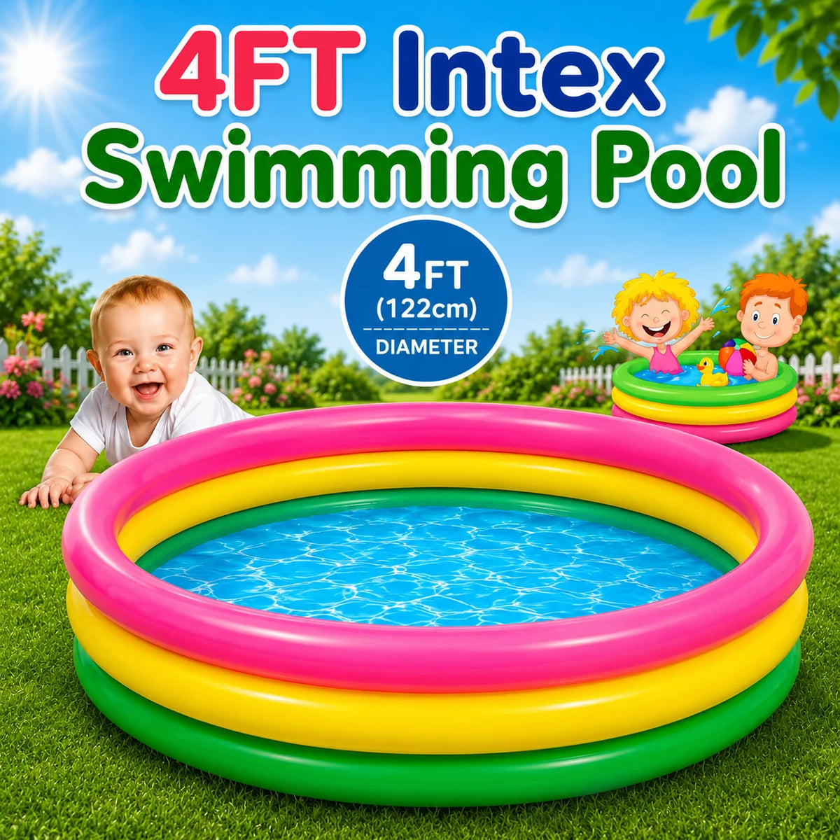 Intex inflatable round pool 