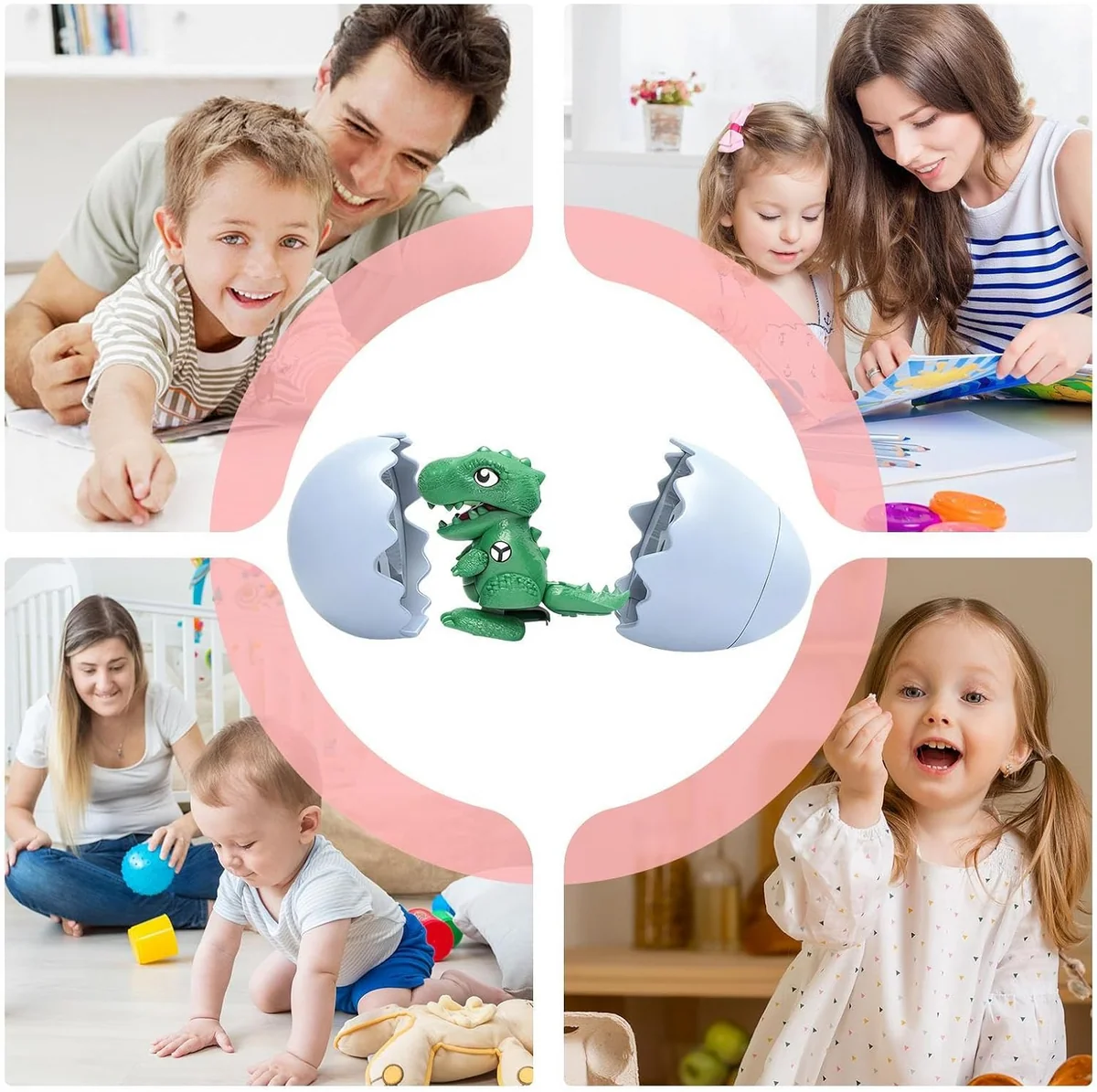 Dinosaur Egg Toy Wind-Up Dino Hatching Surprise for Kids (9988-171)