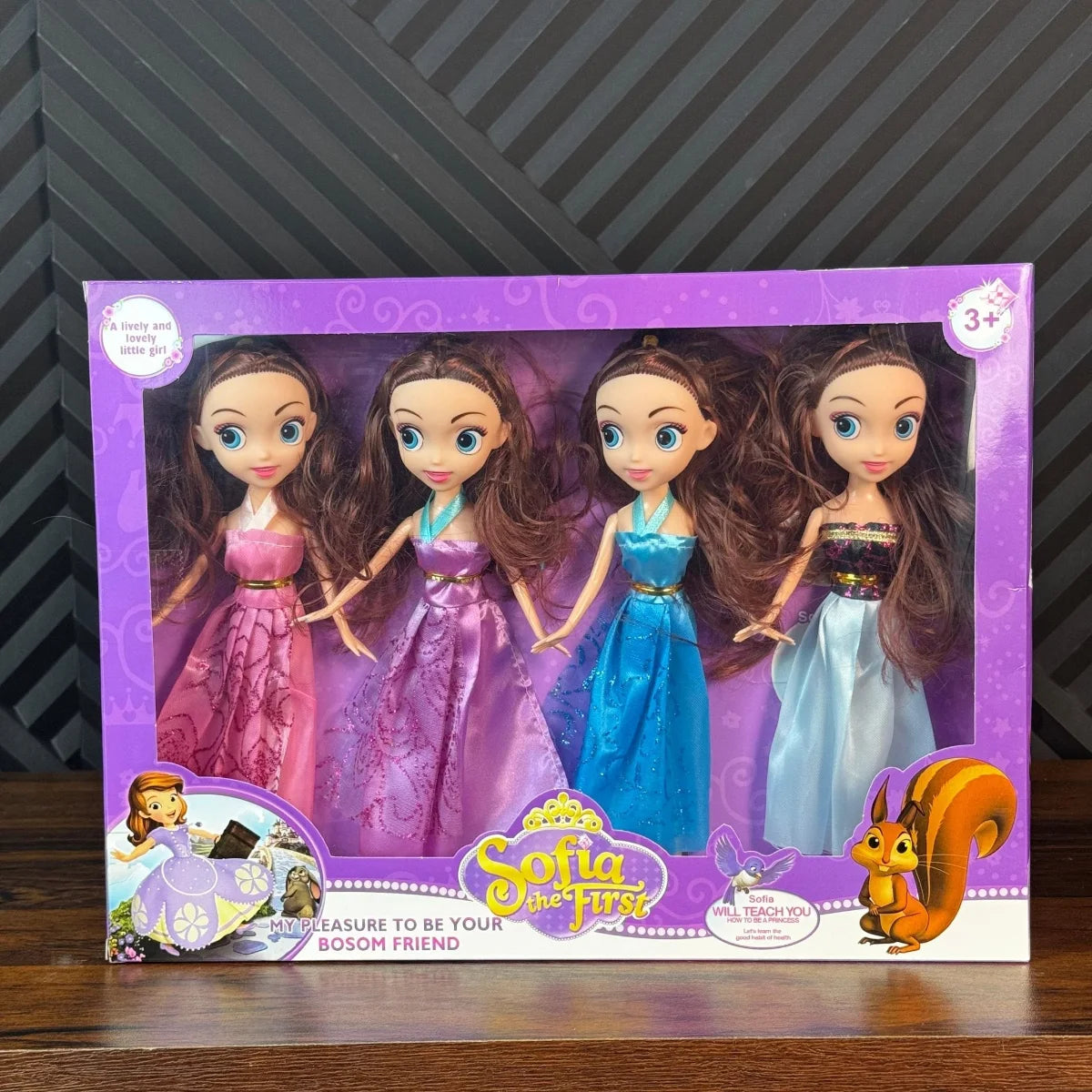4 in 1 Sofia Princess Dress Up Doll Toy for Kids