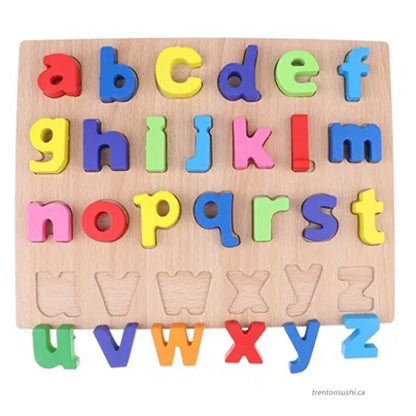 Wooden Peg Board Alphabet Puzzles deliverrPK