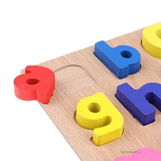 Wooden Peg Board Alphabet Puzzles deliverrPK