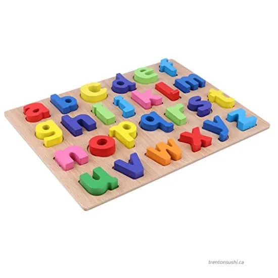 Wooden Peg Board Alphabet Puzzles deliverrPK