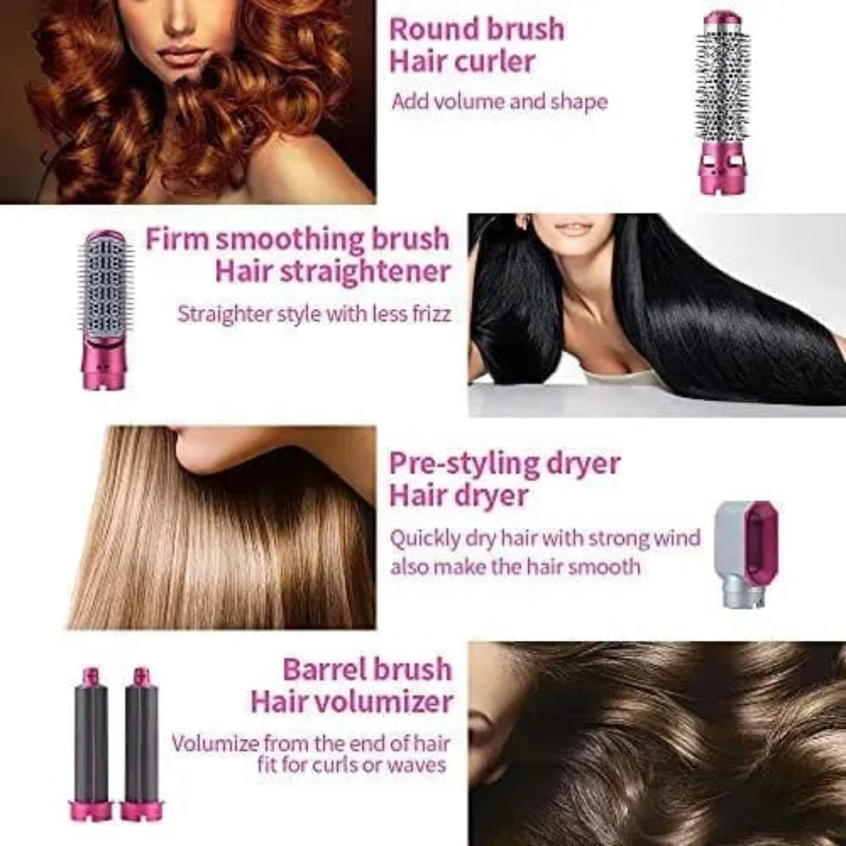 5 in 1 Multifunctional Hair Dryer & Styler set deliverrpk