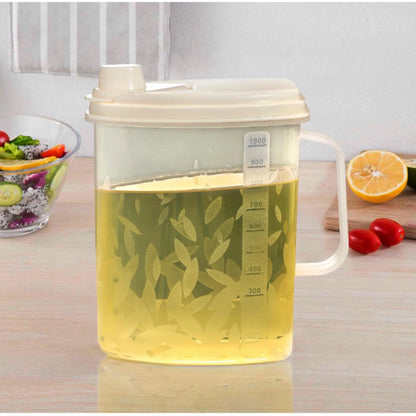 Oil Jug Plastic (1 Liter) Plastic Oil Jug High quality beautiful design, Cooking Essentials - Deliverrpk