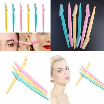 3PCS Portable Tinkle Eyebrow Razor Trimmer Eyebrow Razor Women Makeup Facial Tool Eyebrow Lip Razor Trimmer Blade Shaver Beauty Tool Tinkle Eyebrow Razor Peach Fuzz Remover Orignal tinkle Razor pack of 3 facial hair Remover Eyebrow trimmer Stainless Steel - Deliverrpk