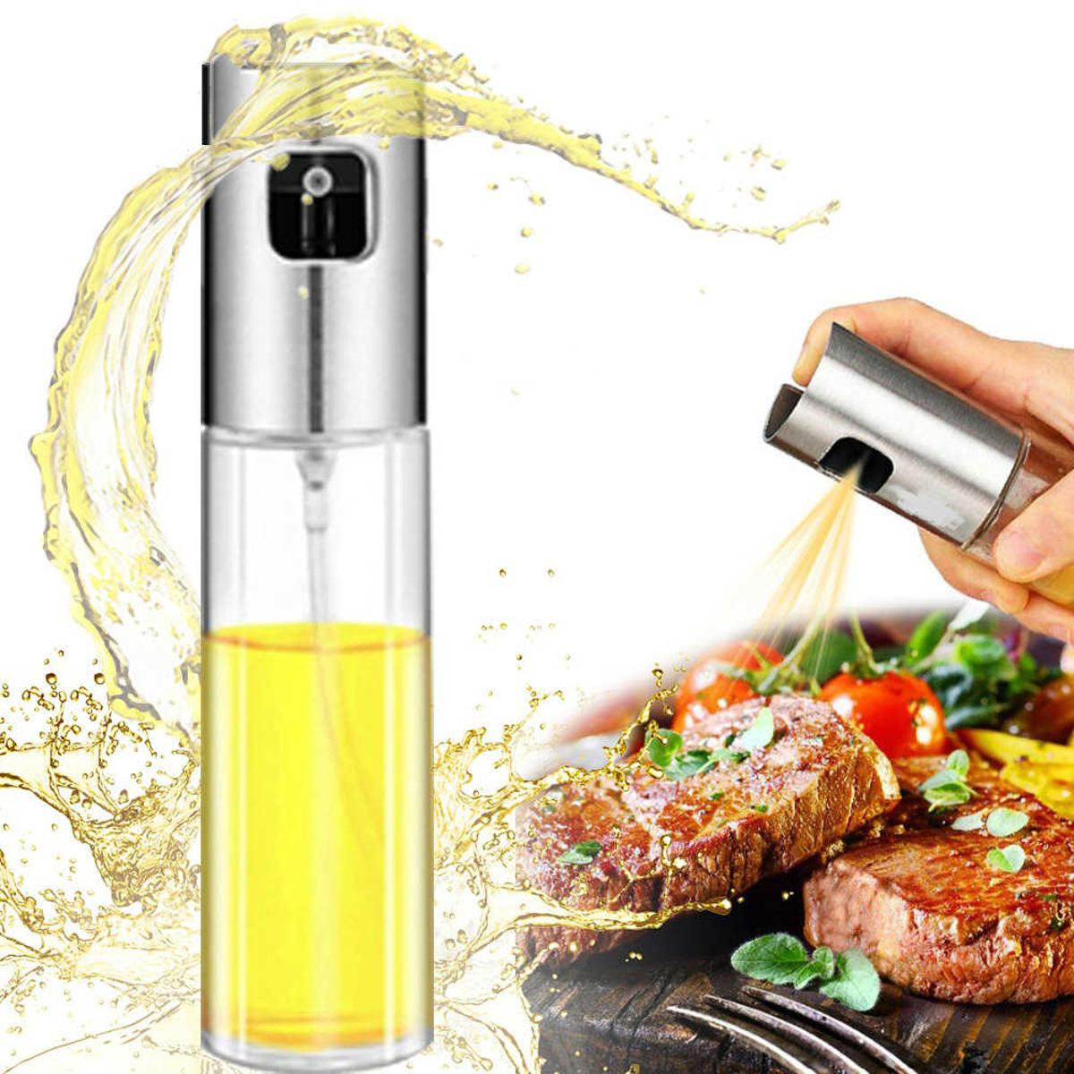 Glass Oil Spray Bottle Pump for Oil-Control Kitchen Olive Oil-Sprayer Pot Bottle Dispenser Gadget Cooking Tools For BBQ, Baking, Frying, Salad - Deliverrpk