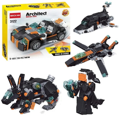 Architect 36-in-1 Building Blocks Set for Kids (256+ Pieces)