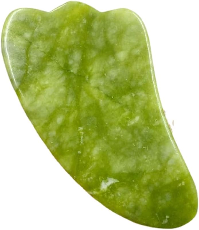 Anti-Aging Natural Stone Jade Gua Sha Heart Shape Scrapper for Face Massage Slimming Facial Relaxation and Face Lift Deliverrpk