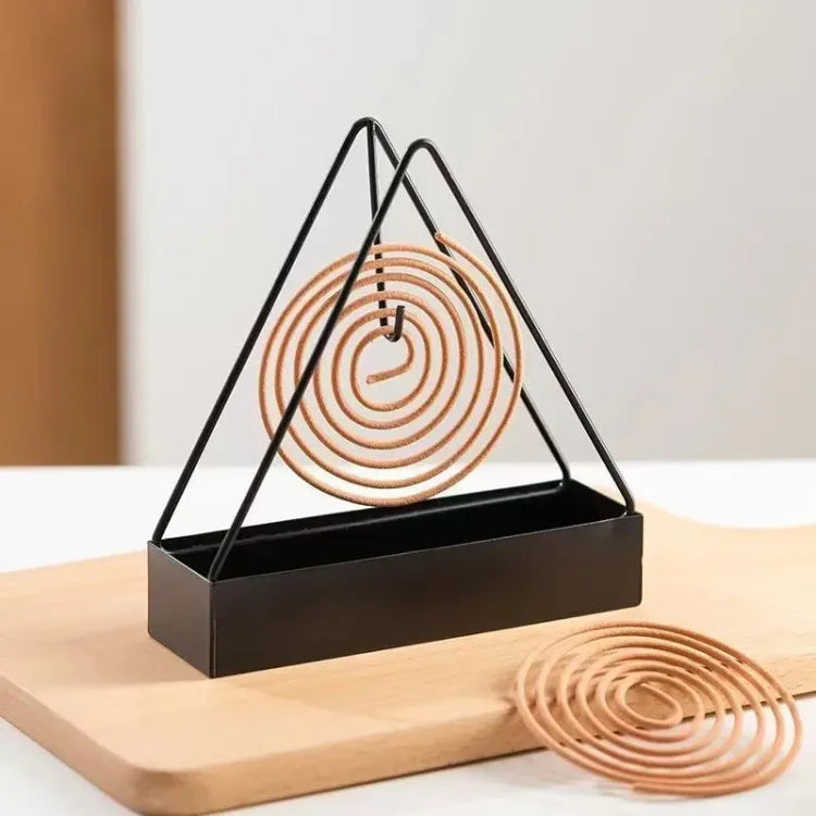 Creative Iron Mosquito Coil Holder Stable Triangular Fireproof Hanging Mosquito Coil Tray Home Supplies - Deliverrpk