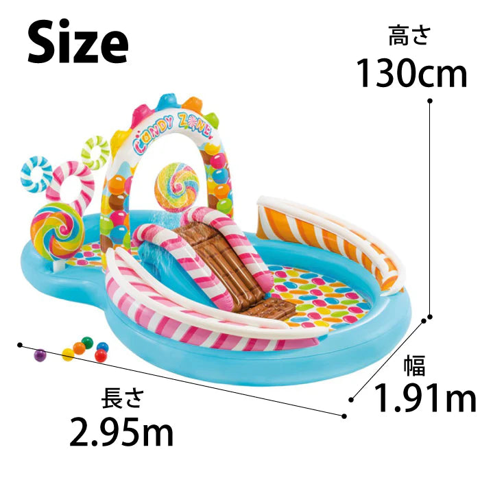 116X75X51IN CANDY ZONE PLAY CENTER POOL (57149) - Deliverrpk