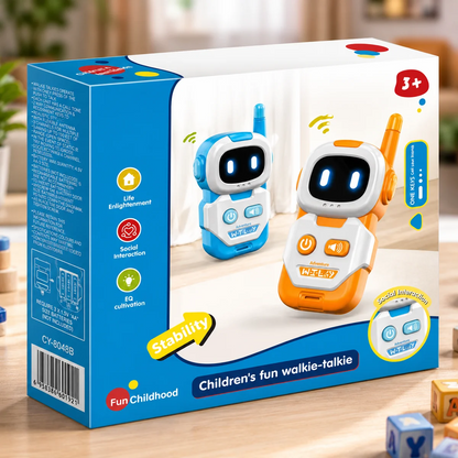 Kids Robot Walkie Talkie Toy Set (CY-8048B)