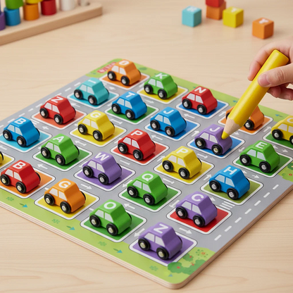Kids Magnetic Color & Word Maze Wooden Montessori Puzzle (2025-18)