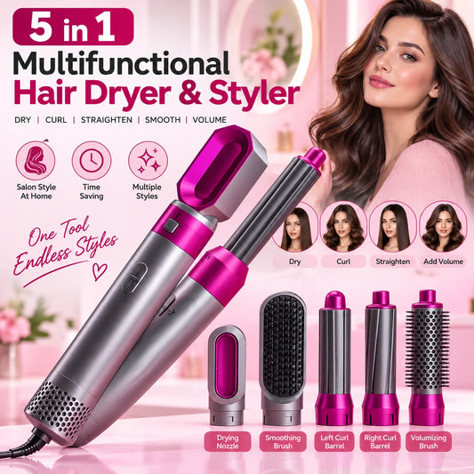 5 in 1 Multifunctional Hair Dryer & Styler set deliverrpk