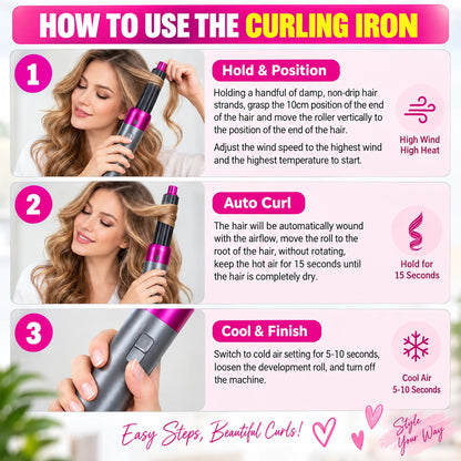 5 in 1 Multifunctional Hair Dryer & Styler set deliverrpk