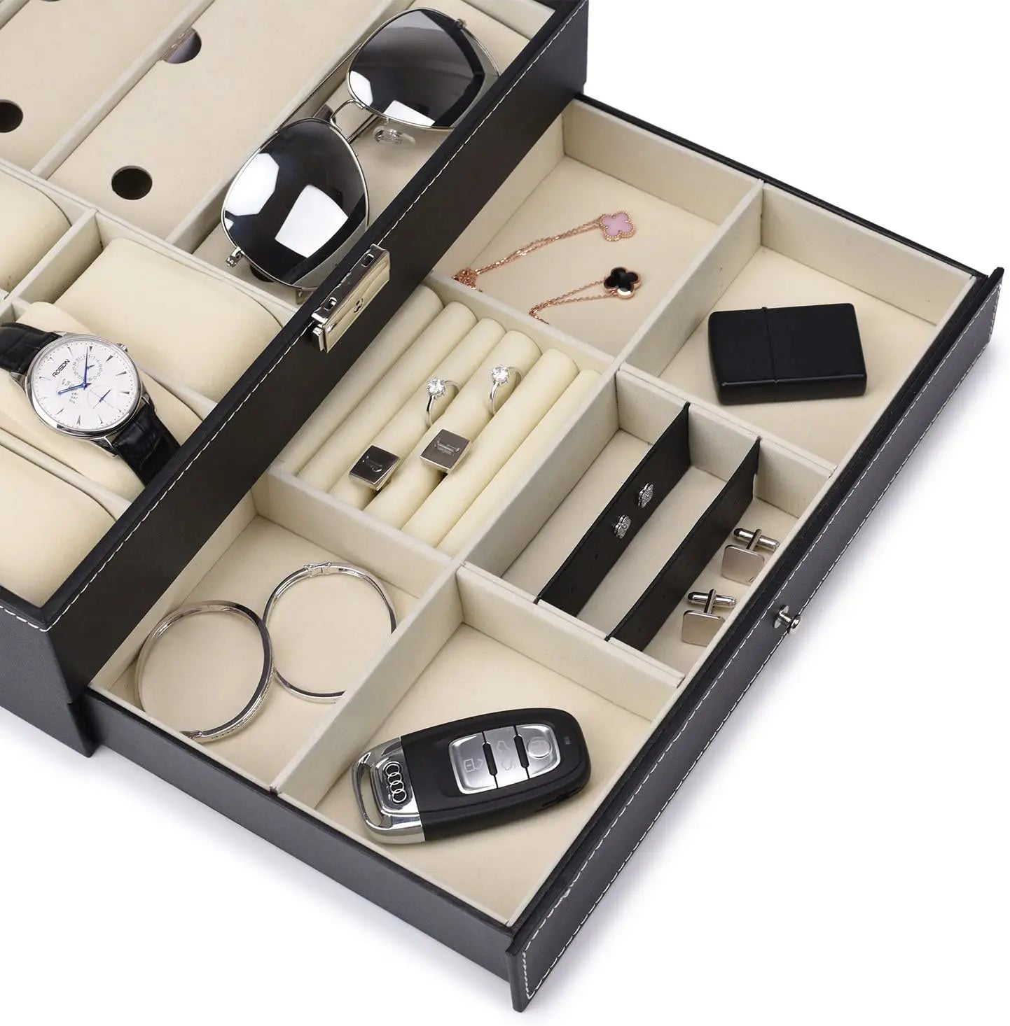 6 slots watch box Jewelry Organizer - Deliverrpk