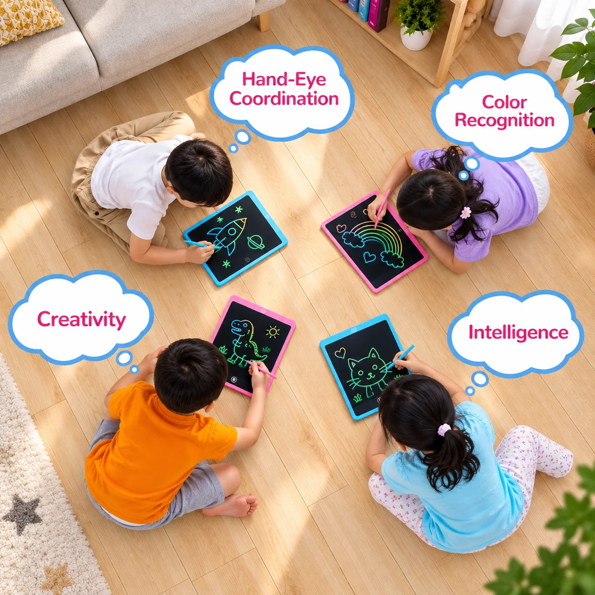 6.5 inch LCD Writing Tablet Multicolor Screen Erasable Writing Board