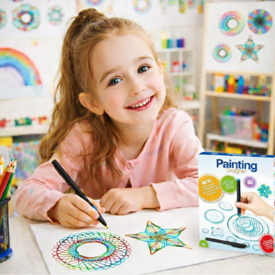 Educational Spirograph Painting Designer Set for Kids