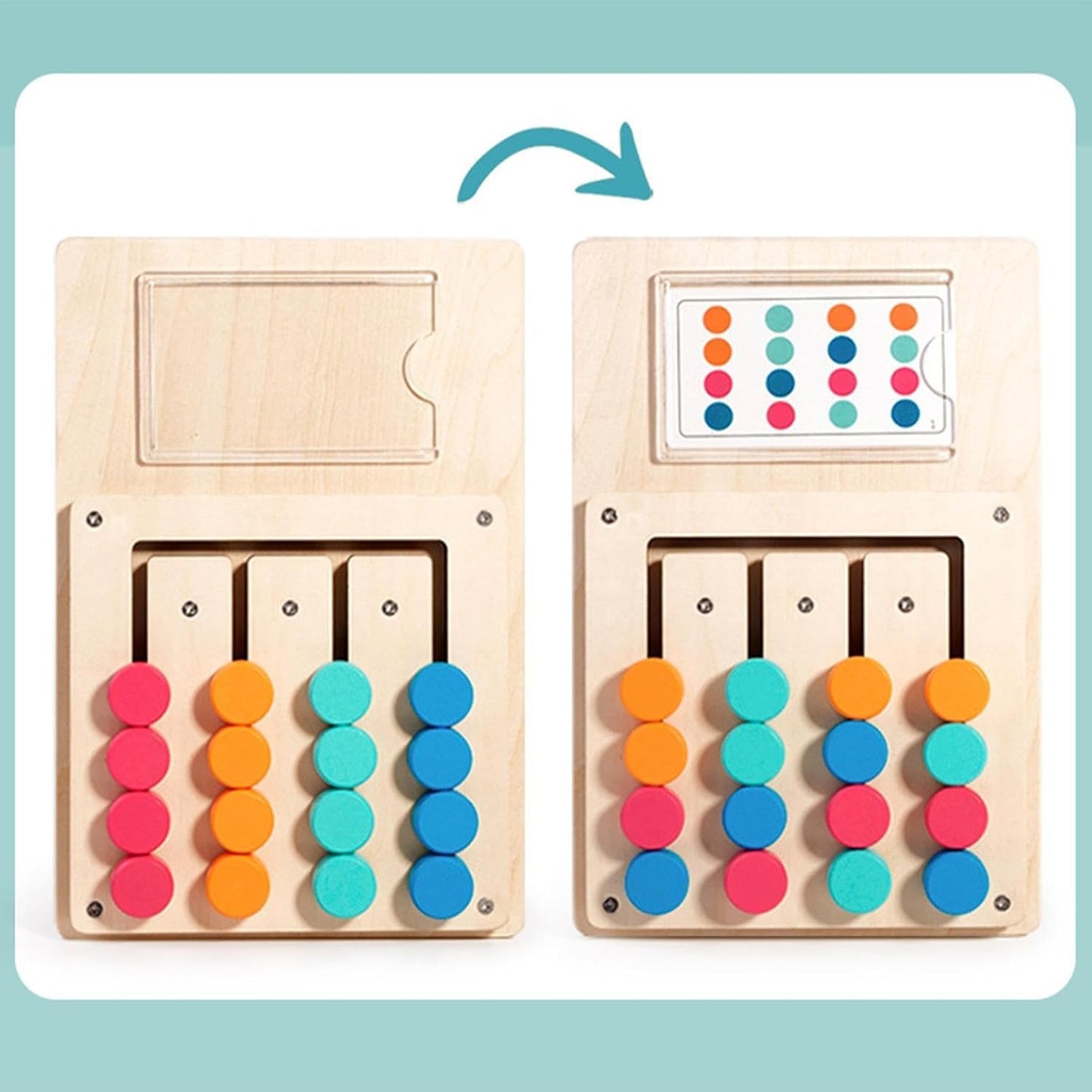 Wooden Color Matching Puzzle Board Game | 2025-5