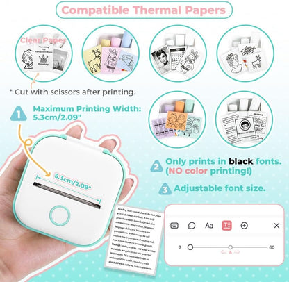 Mini Thermal Inkless Printer - Deliverrpk