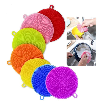 Multifunction Silicone Dish Bowl Cleaning Brush - Deliverrpk