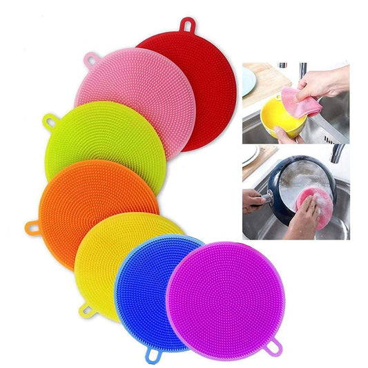 Multifunction Silicone Dish Bowl Cleaning Brush - Deliverrpk