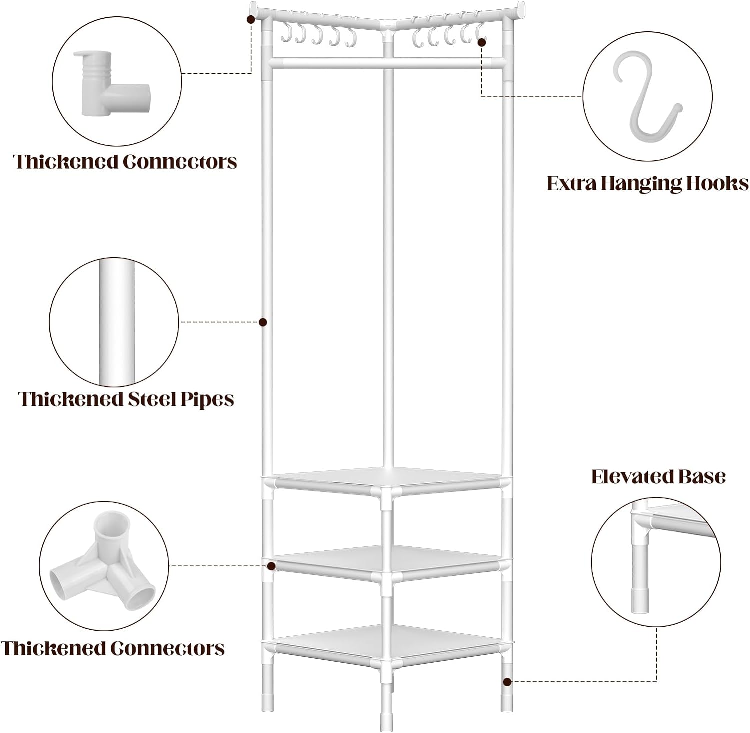 Attachable Wall Corner Rack - Deliverrpk