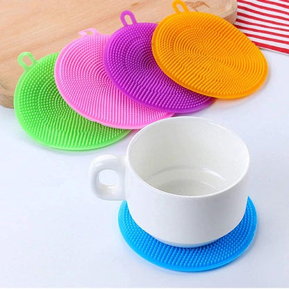 Multifunction Silicone Dish Bowl Cleaning Brush - Deliverrpk