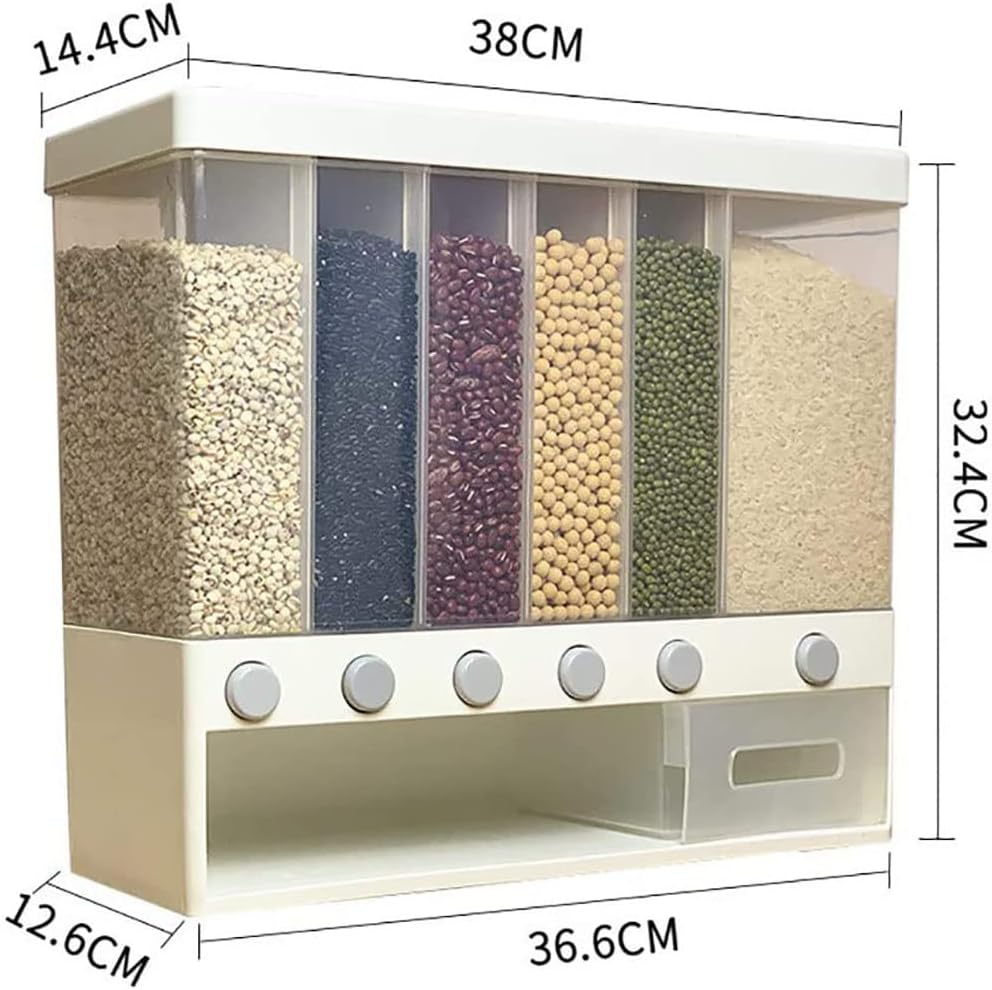 Rice Dispenser Food Storage Box Container - Deliverrpk