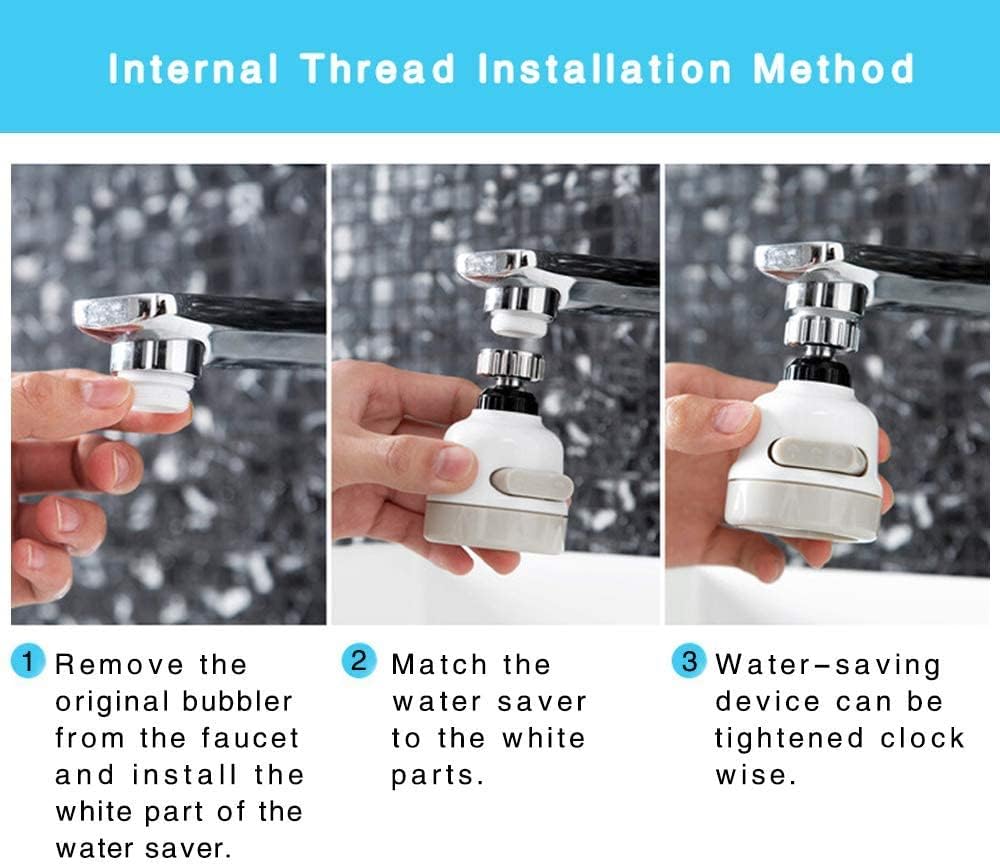 360°Rotatable 3 Modes Adjustment Water Saving Tap Faucet - Deliverrpk