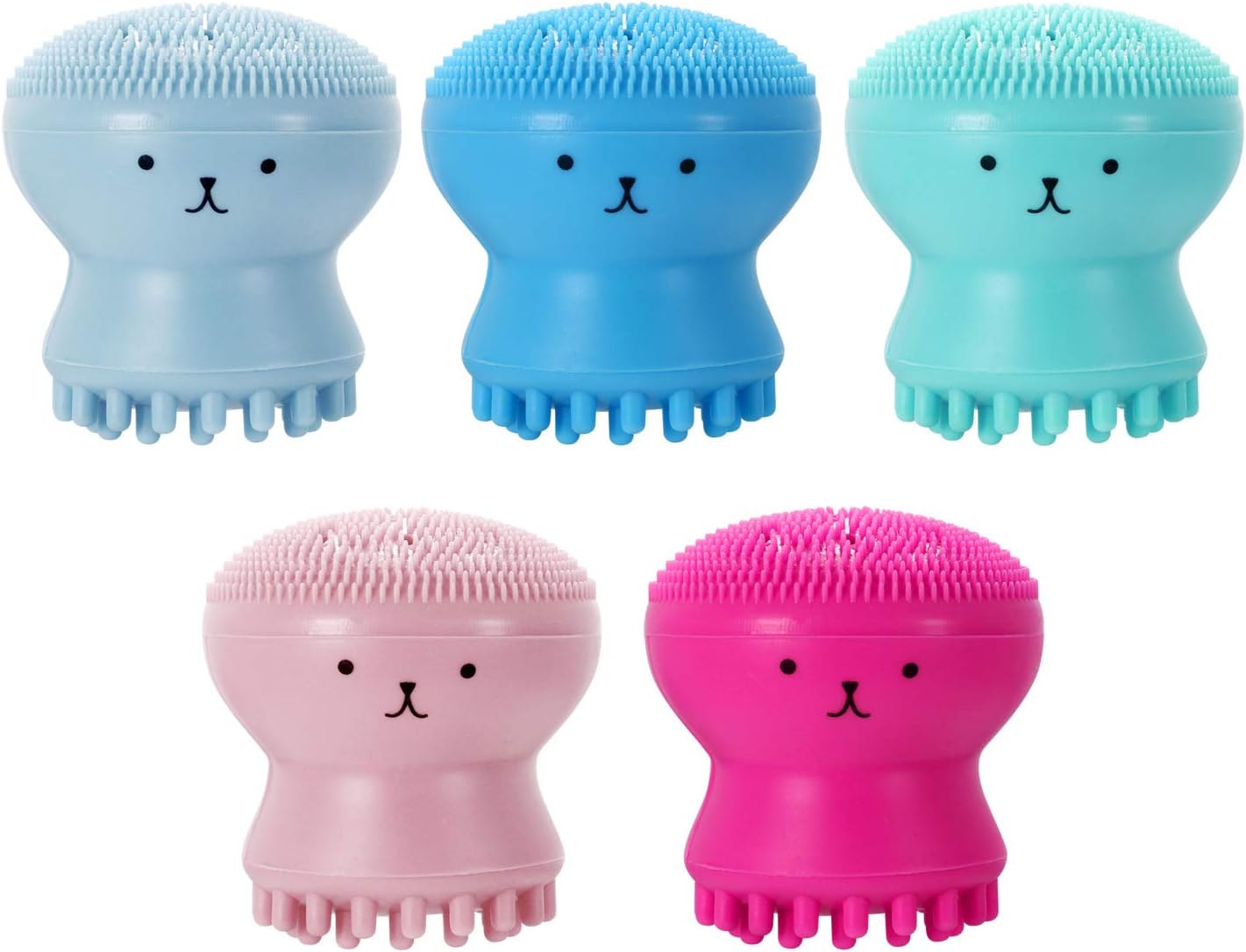 Silicone Face Cleansing/Cleaning Brush -Silicone Facial Cleansing/Cleaning Brush Pore Cleaner Exfoliator Scrub Washing Skin Care Octopus Shape - Deliverrpk