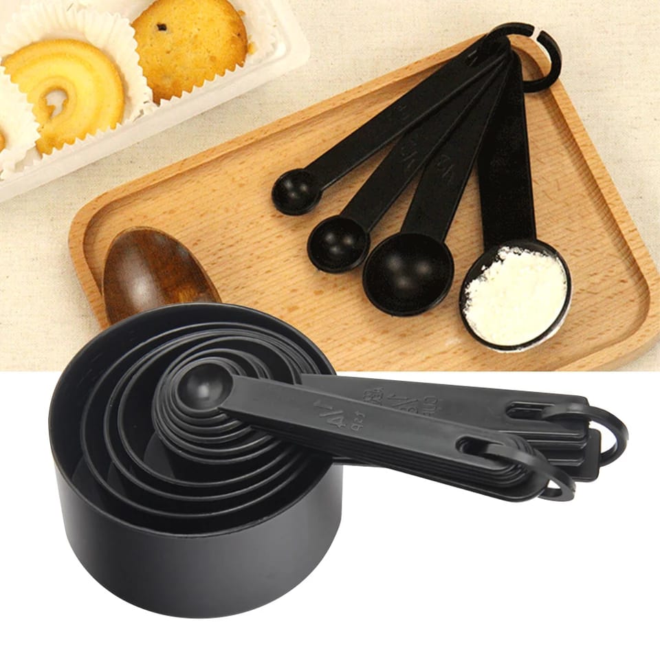 Pack Of 10 PC - Kitchen Measuring Tool Measuring Cups and Spoons Coffee Sugar Scoop Baking Measuring Cups Cooking Baking Accessories - Deliverrpk