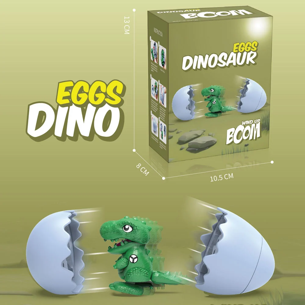 Dinosaur Egg Toy Wind-Up Dino Hatching Surprise for Kids (9988-171)