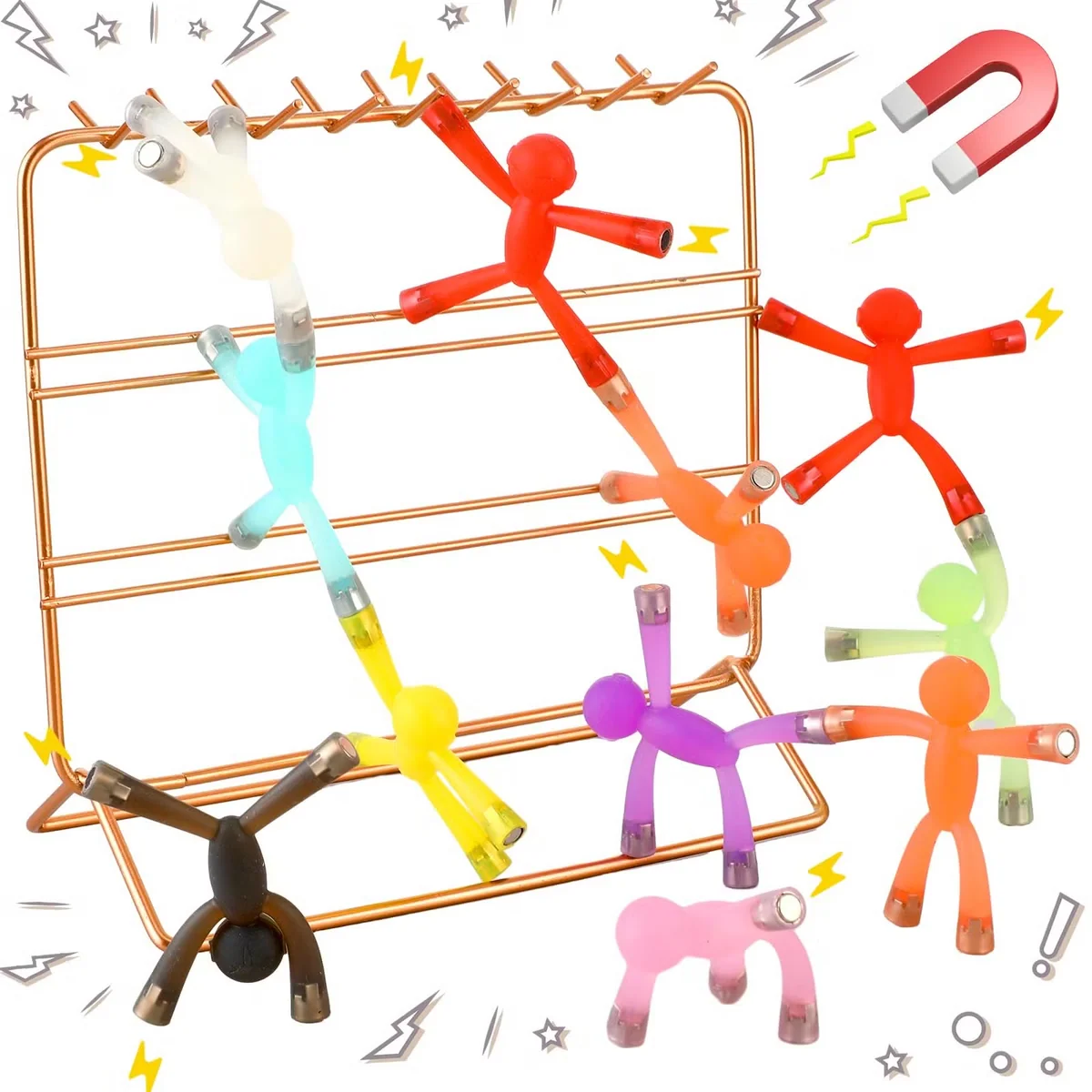 Mini Man Fridge Magnets For Kids (6 Pcs | 2026-8)