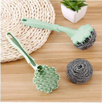 Flower Shape Stainless Steel Wire Ball Brush Deliverrpk