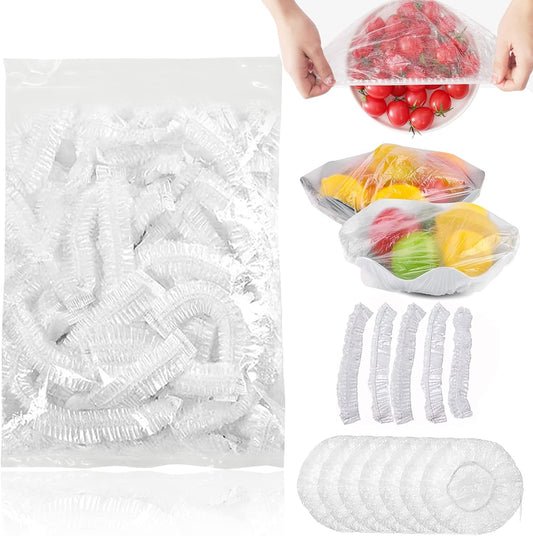 Disposable Food Cover Plastic Wrap Elastic Multipurpose (100pcs pack) - Deliverrpk