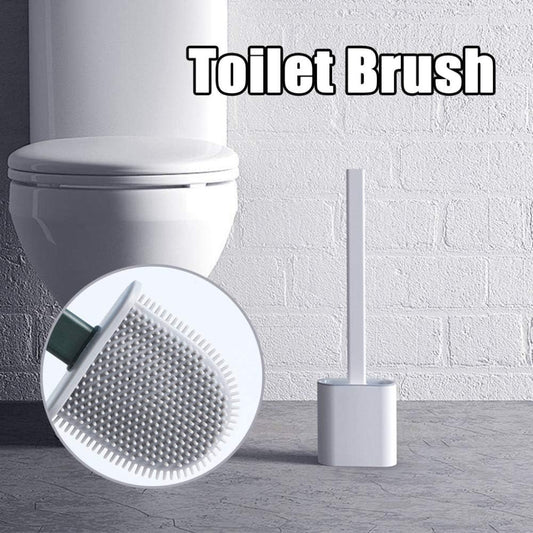 Silicone Flex Toilet Brush with Holder - Deliverrpk