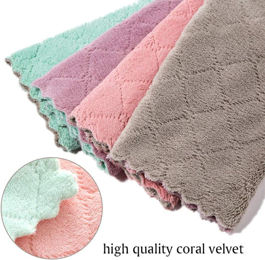 PACK OF 12 Microfiber Cloth Absorbent Washable - Deliverrpk