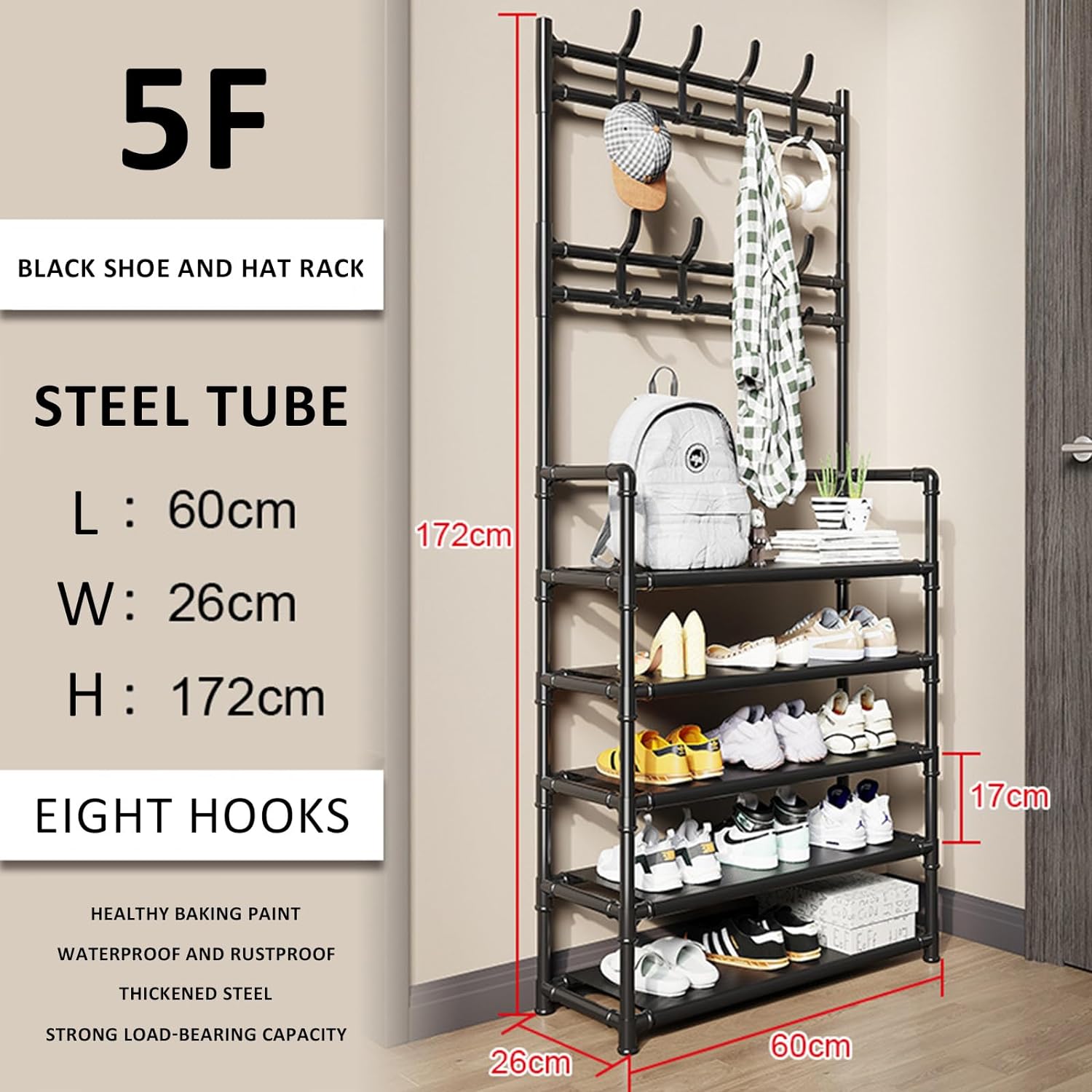 Multifunctional Coat & Shoes Rack - Deliverrpk