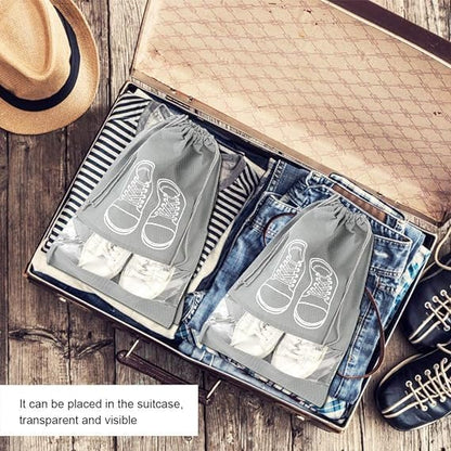 Portable Travel Shoe Bag Waterproof Large Capacity Shoes Bags (Each bag holds 1 pair of shoes) - Deliverrpk