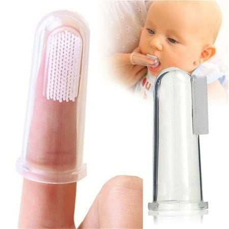 High Quality Baby Kids Silicone Finger Toothbrush Soft Safe Baby Teether Toothbrush Gum Brush For Children Clear Massage Dental Care - Deliverrpk