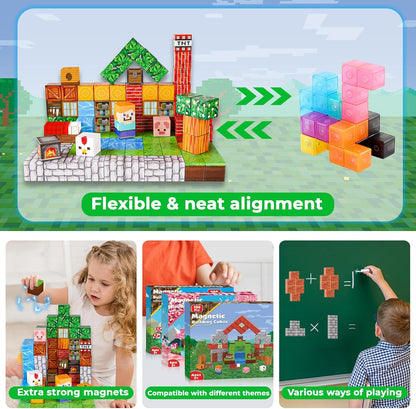 Minecraft Magnetic Building Blocks Cubes 100pc