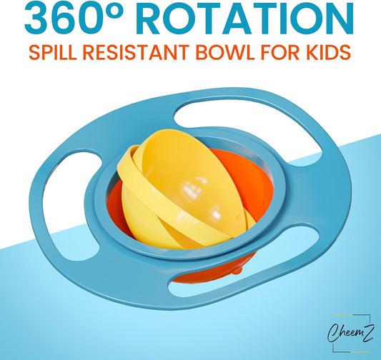 360 Degree Rotate Baby Feeding Gyro Bowl - Deliverrpk