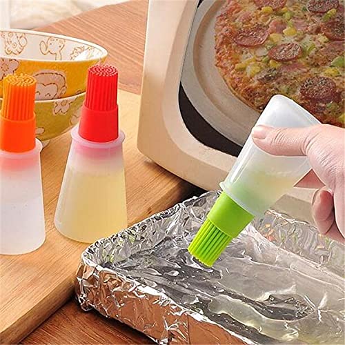 Silicone Cooking Oil Bottle with Basting Brush - Deliverrpk