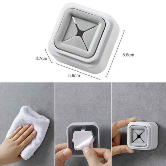 Suction Pad Cloth Towel Holder Push in Clip Towel Hanger Self Adhesive Clip Cloth Holder-Random Color - Deliverrpk