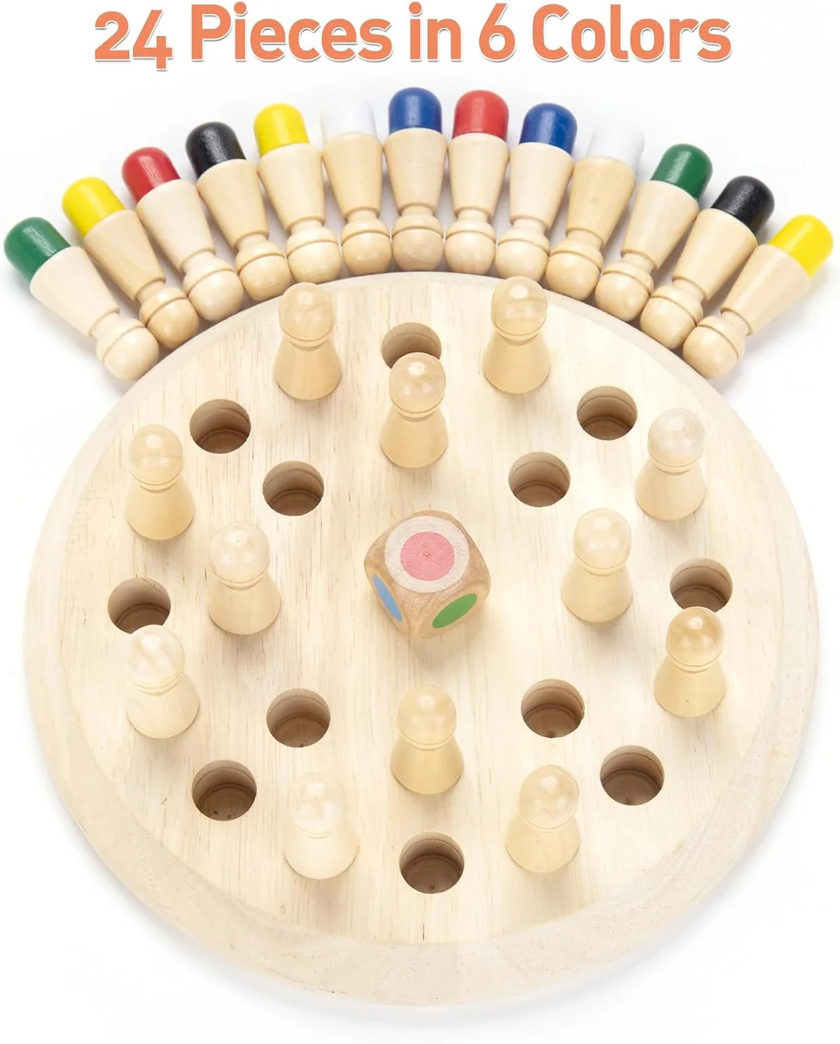Wooden Memory Chess Matching Game (2025-42)