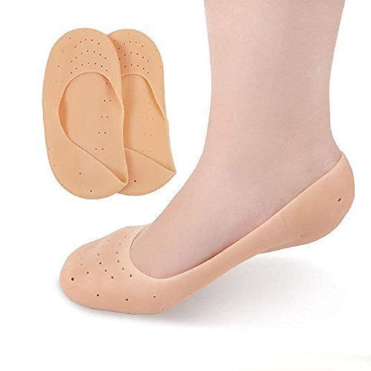 Silicone Gel Moisturizing Sock Prevent Foot Heel Crack Shoes Deliverrpk