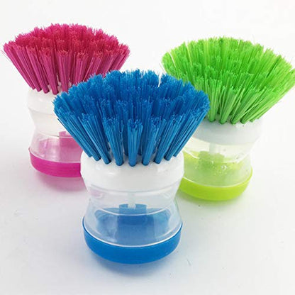 Cleaning Brush with Soap Dispenser for Kitchen, Sink, Dish Washer Multi-color - Deliverrpk