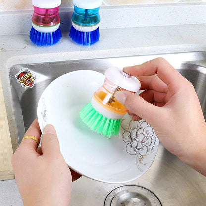 Cleaning Brush with Soap Dispenser for Kitchen, Sink, Dish Washer Multi-color - Deliverrpk