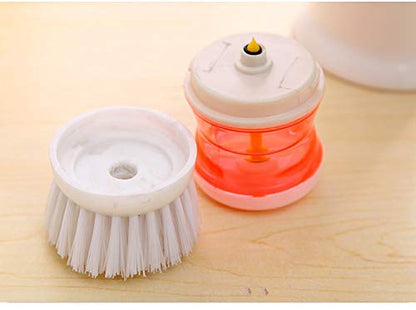 Cleaning Brush with Soap Dispenser for Kitchen, Sink, Dish Washer Multi-color - Deliverrpk