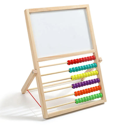 Math Abacus and Double-Sided Multi-Purpose Drawing Board for Kids